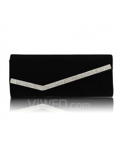 Veludo noite ou bolsa ol com diamantes h-6653