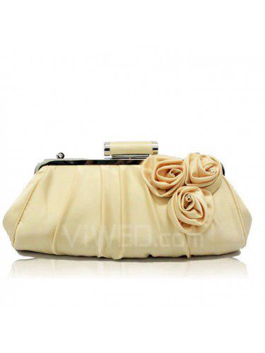 Satin hochzeit oder ol handtasche mit handgemachten stieg h-4413