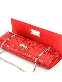 Satin Sequins Evening or Wedding Handbag H-27827