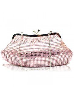 Satin Eveing or Wedding Sequins Handbag H-825