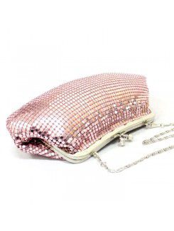 Satin Eveing or Wedding Sequins Handbag H-825