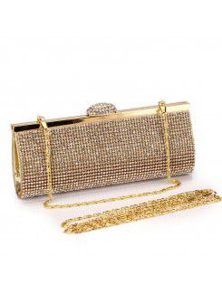 Satin Rhinestone OL and Evening Handbag H-3086