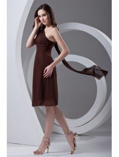 Chiffon Asymmetrical A-line Cocktail Dress