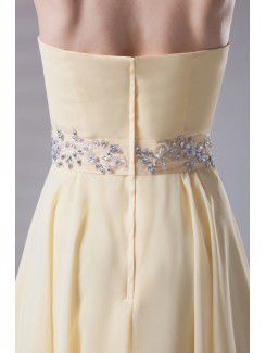 Chiffon Sweetheart A-line Short Embroidered Cocktail Dress