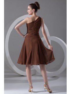 Chiffon Asymmetrical Short Corset Cocktail Dress