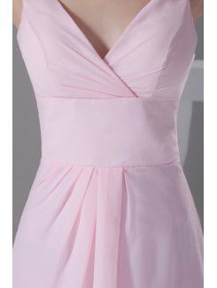 Chiffon V-Neck Short Corset Cocktail Dress