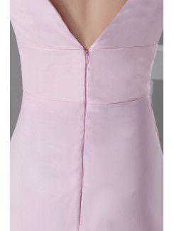 Chiffon V-Neck Short Corset Cocktail Dress