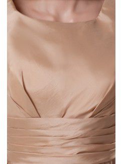 Taffeta Scoop Knee Length A-line Cocktail Dress