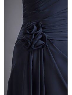 Chiffon One-Shoulder Column Floor Length Prom Dress