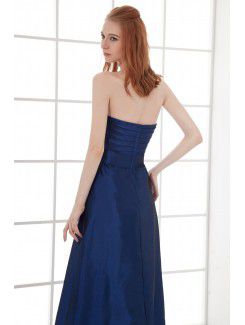 Taffeta Sweetheart A-line Floor Length Sash Prom Dress