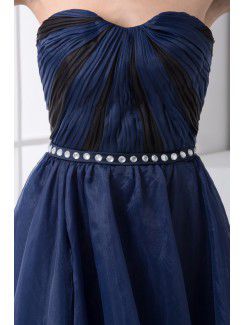 Chiffon Sweetheart Column Ankle-Length Sequins Prom Dress