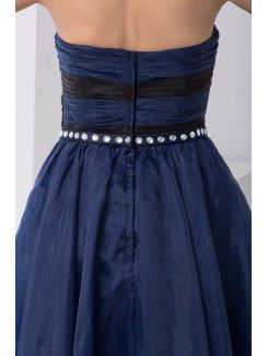 Chiffon Sweetheart Column Ankle-Length Sequins Prom Dress