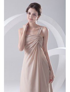 Chiffon One-Shoulder Column Floor Length Prom Dress