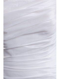 Taffeta Strapless Sweep Train Column Wedding Dress