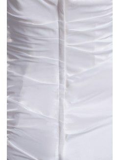 Taffeta Strapless Sweep Train Column Wedding Dress