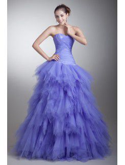 Satin and Net Sweetheart Floor Length Sheath Crisscross Ruched Prom Dress