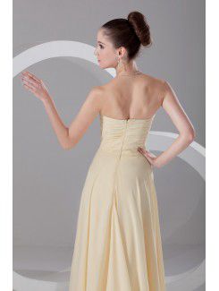 Chiffon Sweetheart Floor Length Column Prom Dress