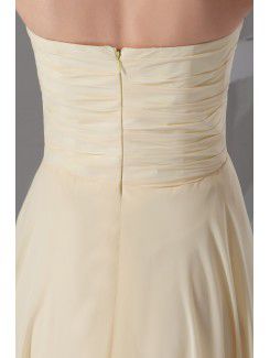 Chiffon Sweetheart Floor Length Column Prom Dress